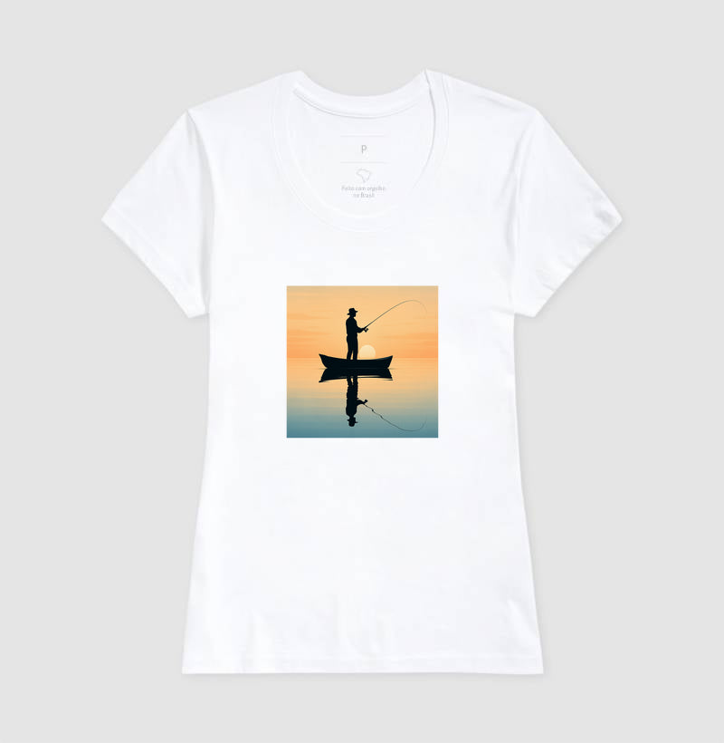 Camiseta Pôr do Sol do Pescador – JáFisgou