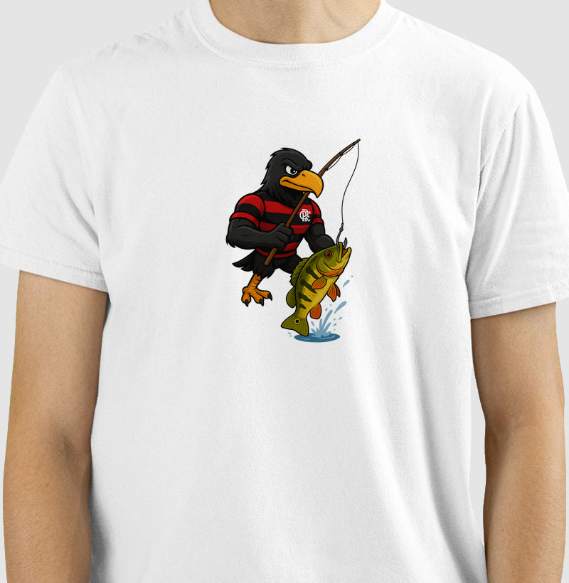 Camiseta Flamenguista Pescador - JáFisgou