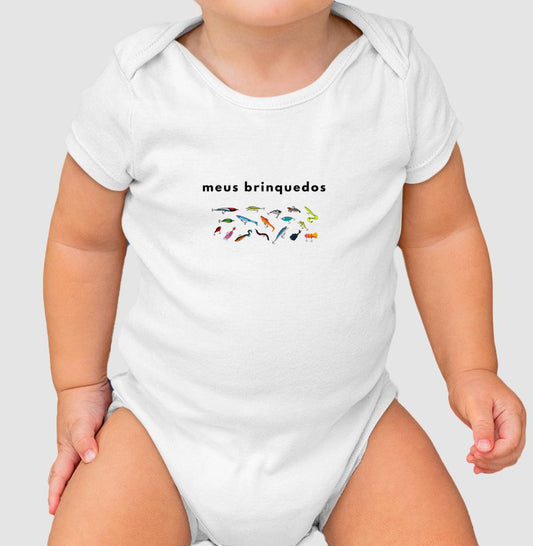 Body Bebê Grid Iscas Artificiais – JáFisgou