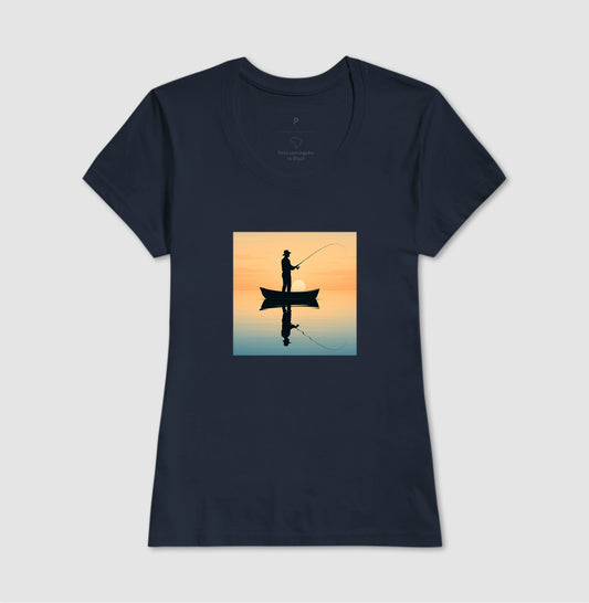 Camiseta Pôr do Sol do Pescador – JáFisgou
