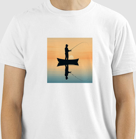 Camiseta Pôr do Sol do Pescador – JáFisgou