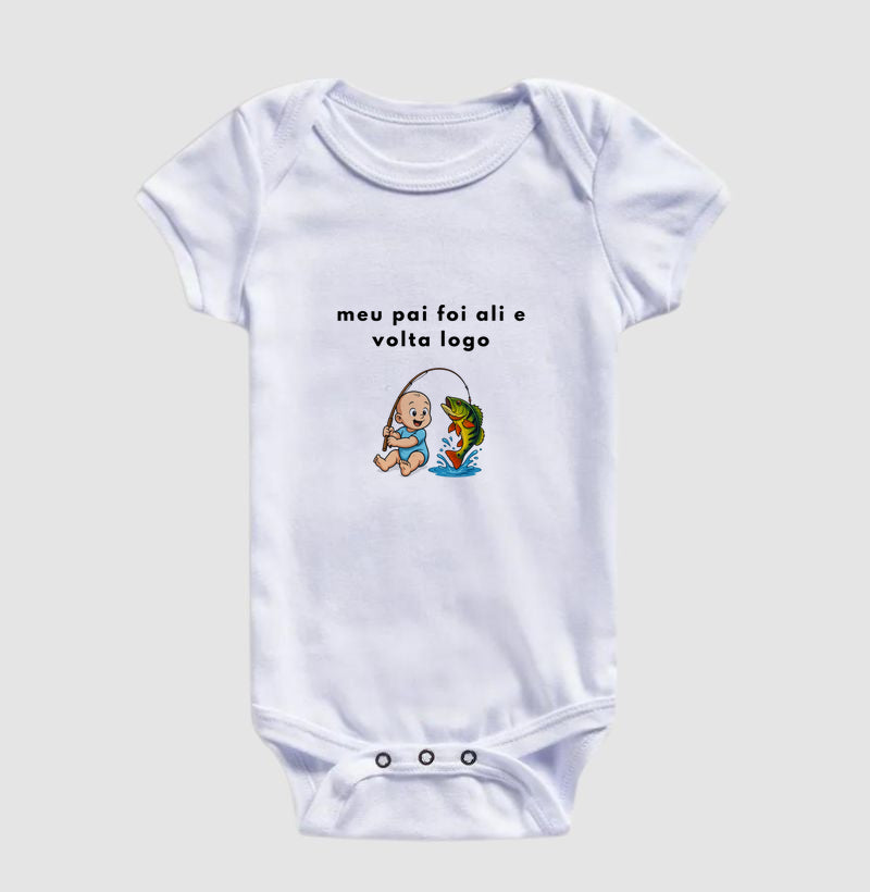 Body Bebê Pescador com Tucunaré – JáFisgou