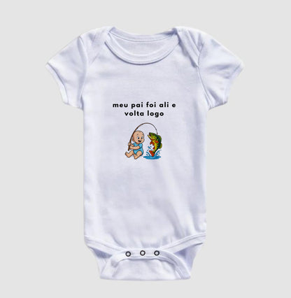 Body Bebê Pescador com Tucunaré – JáFisgou