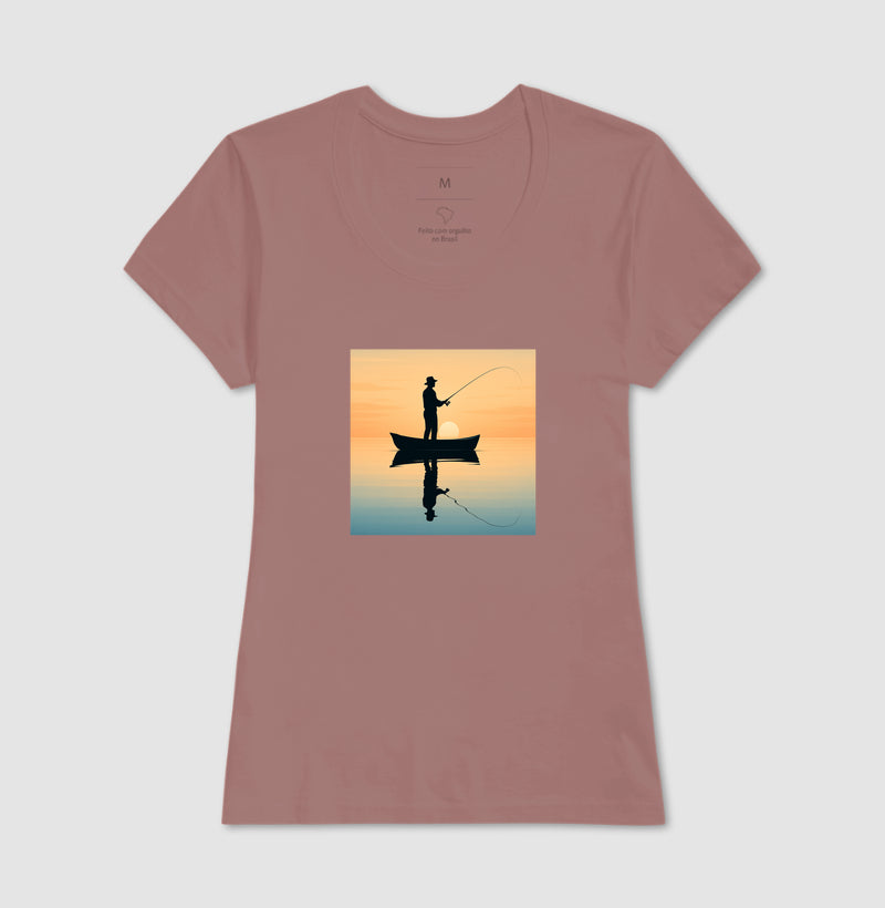 Camiseta Pôr do Sol do Pescador – JáFisgou