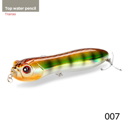 Hunthouse Fishing Lure Noisy Pencil With Ball Rattle Stickbait 110/130mm Topwater Snake Head Bait For Fishing Bass Zander Pescar