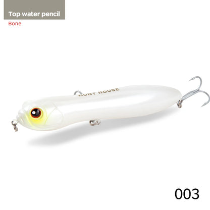 Hunthouse Fishing Lure Noisy Pencil With Ball Rattle Stickbait 110/130mm Topwater Snake Head Bait For Fishing Bass Zander Pescar