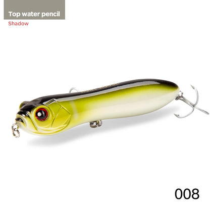 Hunthouse Fishing Lure Noisy Pencil With Ball Rattle Stickbait 110/130mm Topwater Snake Head Bait For Fishing Bass Zander Pescar
