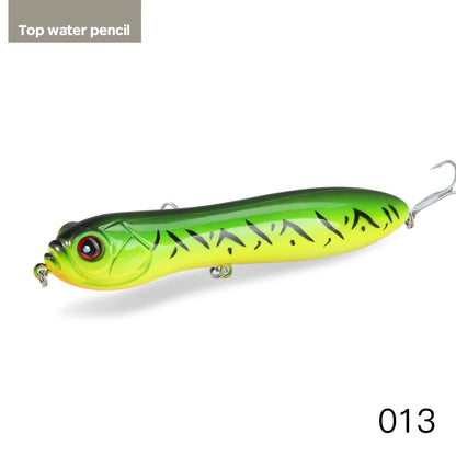 Hunthouse Fishing Lure Noisy Pencil With Ball Rattle Stickbait 110/130mm Topwater Snake Head Bait For Fishing Bass Zander Pescar