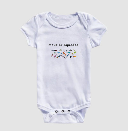 Body Bebê Grid Iscas Artificiais – JáFisgou