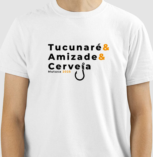 Camiseta MUTUCA 2025 - Tucunare Amizade e Cerveja